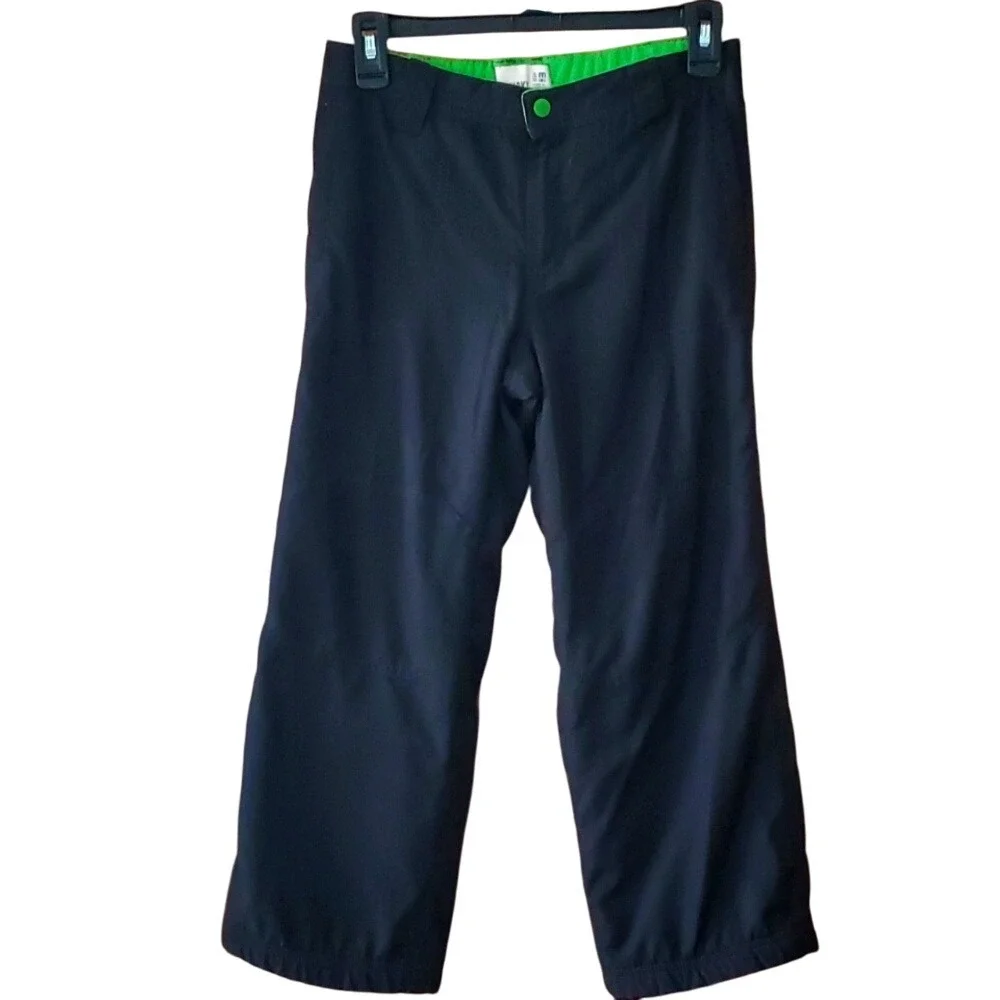 Old Navy Boys Size 8 Black Fleece Lined Snowpants‎